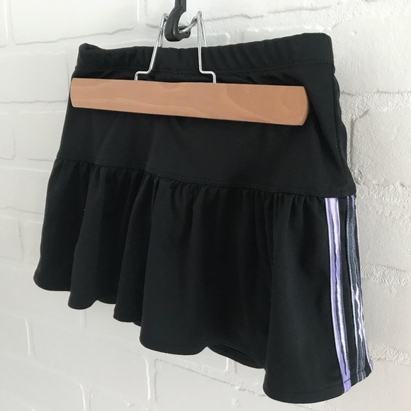 Adidas Skort Black purple Tennis prep Blokettecore Girl 6X - Picture 2 of 6